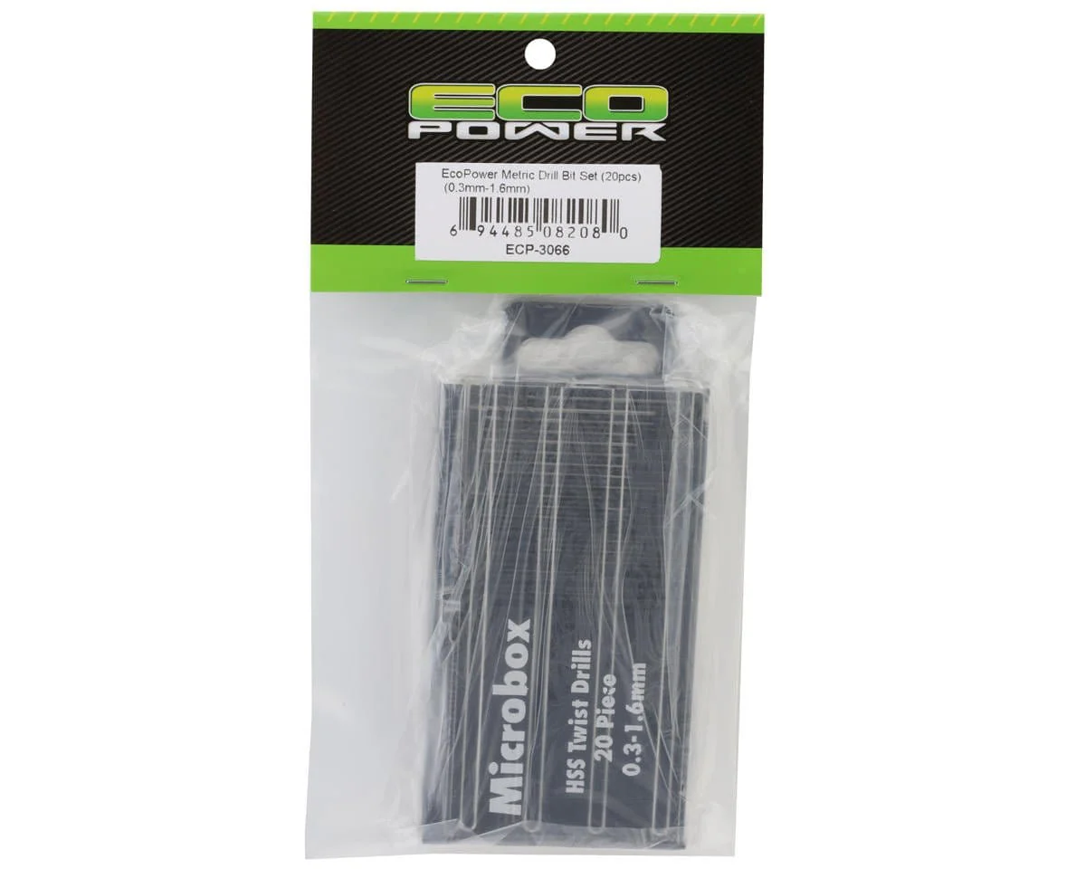 EcoPower Metric Drill Bit Set (20) (0.3mm-1.6mm) - Image 2