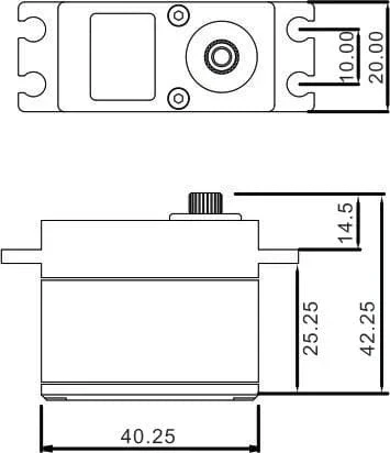 EcoPower WP120S Coreless Waterproof High Speed Metal Gear Digital Servo** - Image 3