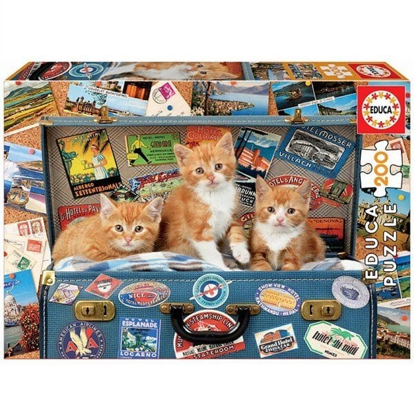 Educa Travelling Kittens 200pc Puzzle