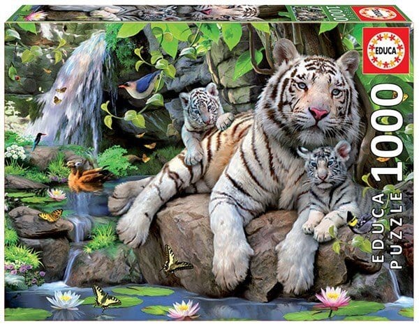 Educa White Tigers Of Bengal 1000pc Puzzle