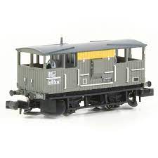 EFE Rail E87542 N BR 20T Shark Ballast Plough Brake Van BR Engineers Grey & Yellow**