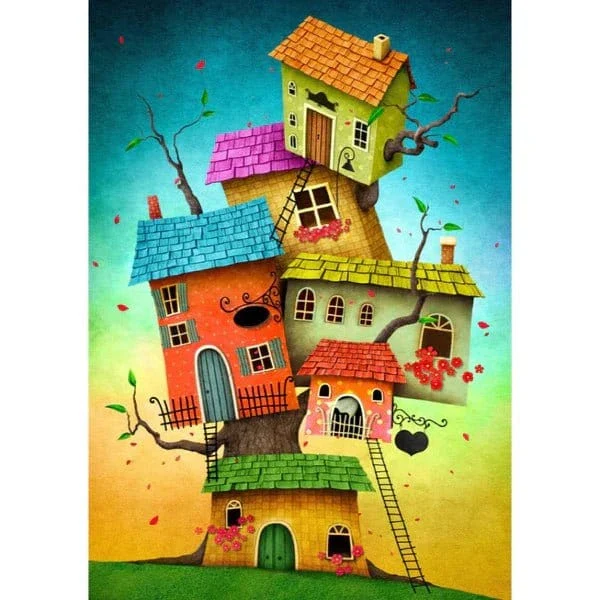 Enjoy Fairy Tale Houses 1000pc Jigsaw Puzzle - Image 2