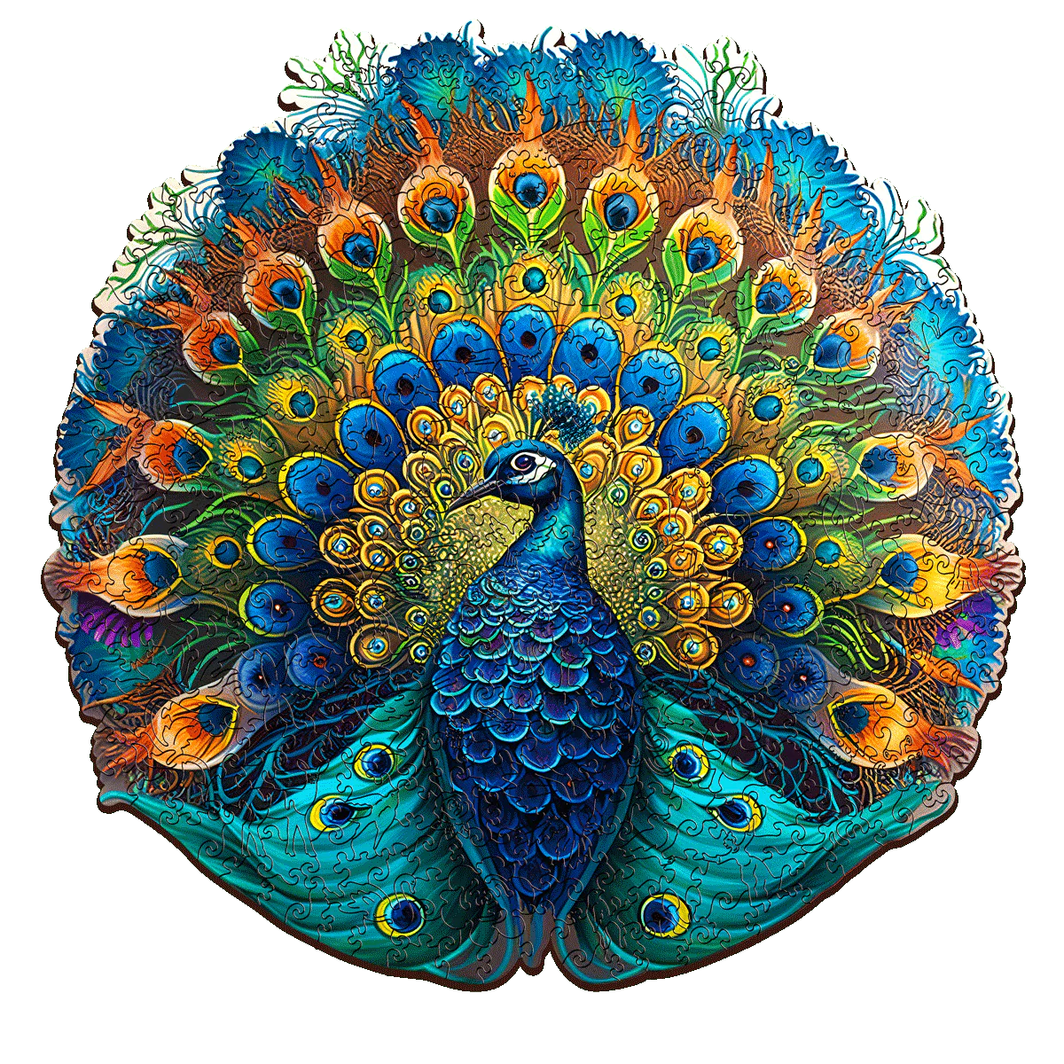 Escape Welt Peacock 500pc Wooden Jigsaw Puzzle
