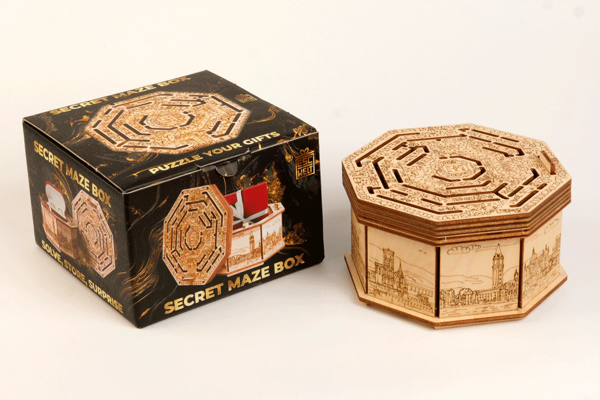 Escapewelt Art Secret Maze Box - Pre Assembled