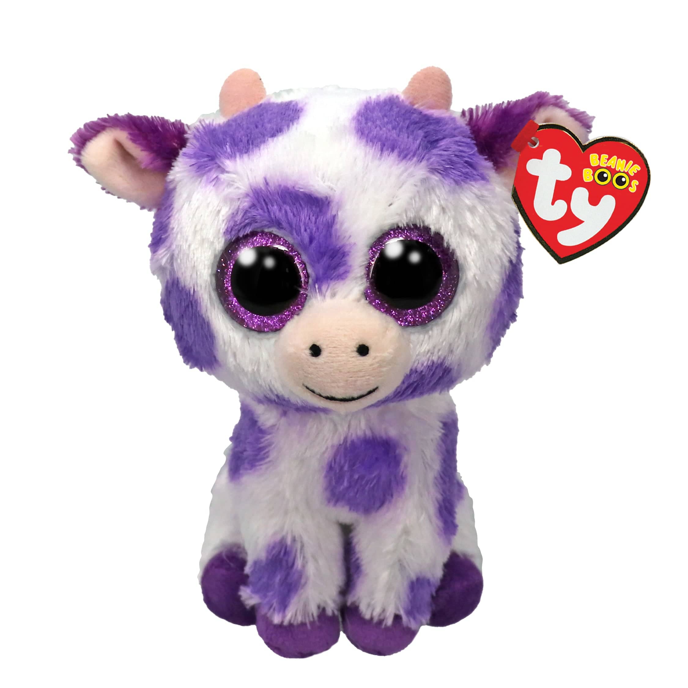 ETHEL - Purple Spots Cow Reg Beanie Boo