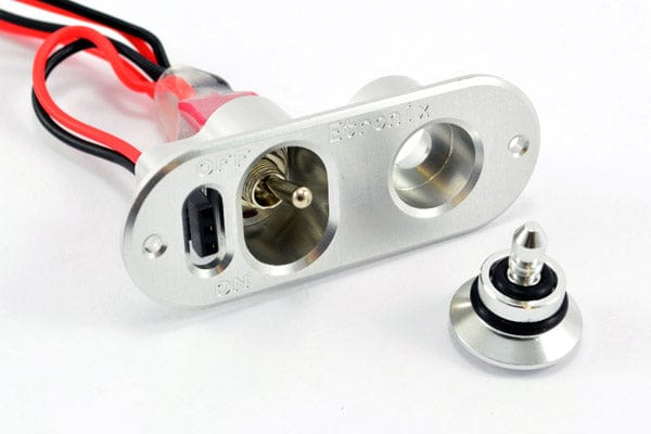 Etronix Alu Power Switch With Fuel Dots Silver JR Plugs** - Image 2