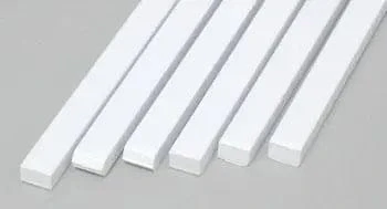 Evergreen 188 Styrene 14" Strips 3.2x4.8mm / .125x.188" (6pcs)