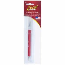 Excel 16024 Soft Grip Knife - Red