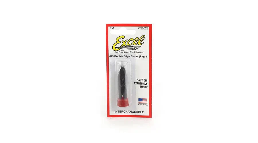 Excel 20023 NO. 23 Double Edge Stripping Blade (5pcs)