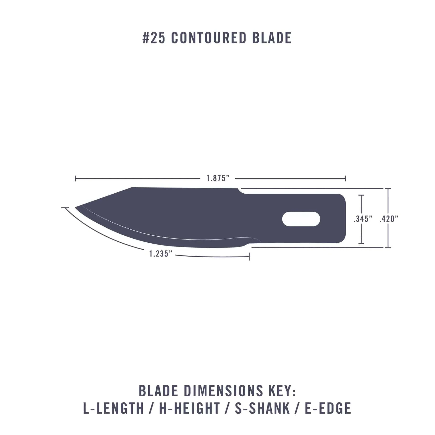 Excel 20025 NO. 25 Contoured Blade (5pcs) - Image 2