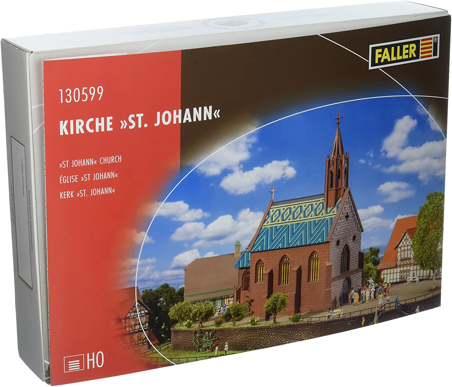 Faller Gmbh HO St. Johann Church - Kit - 8-3/8 4-5/16 x 10-1/4in 21.2 x 10.9 x 26cm** - Image 4
