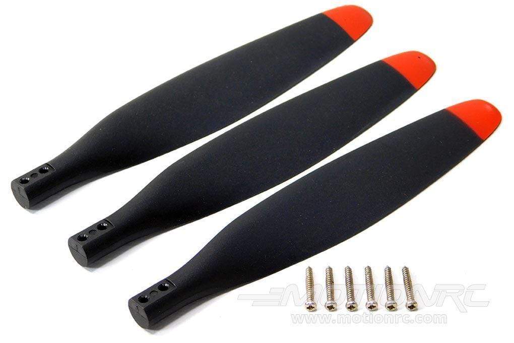 FlightLine 12x7 3-Blade Electric Propeller Blades - Red Tip [P412071]**