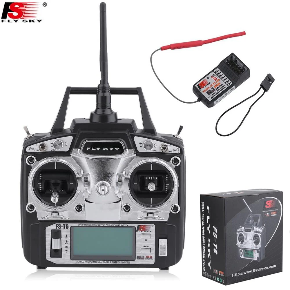 Flysky T6 6 Channel 2.4ghz Aircraft Remote & Receiver - Image 3