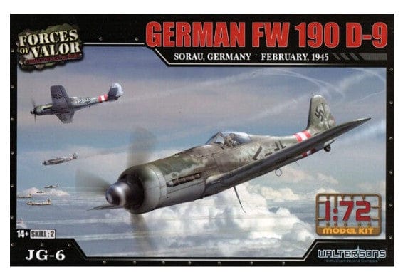 Forces Of Valor 1/72 Kit German FW 190-D9 Plastic Model Kit**