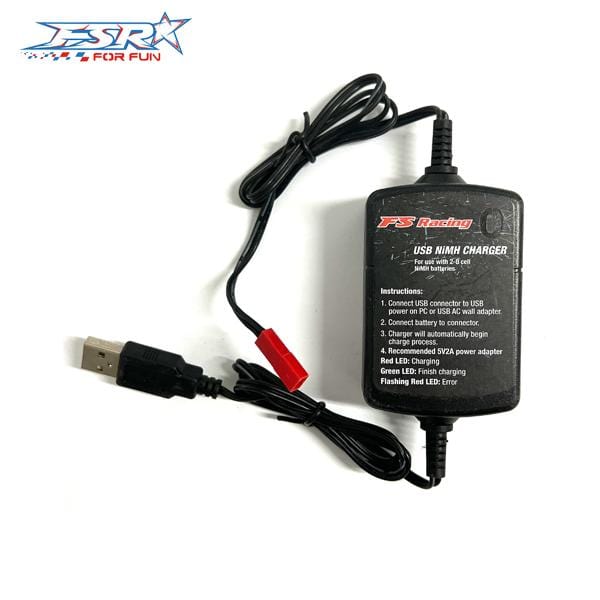 FS Racing USB Charger Ni-Mh 3-8.4V - Deans - Image 2