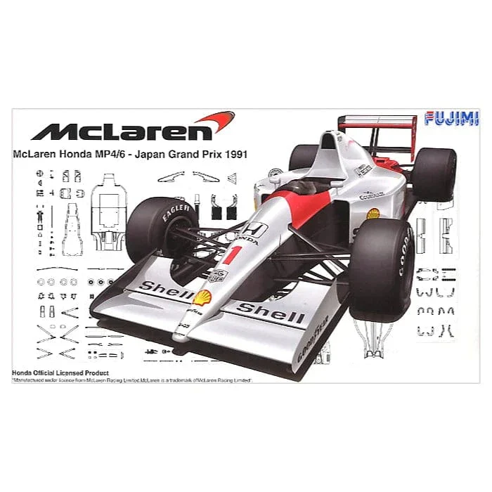 Fujimi 1/20 McLaren Honda MP4/6 (Japan GP/San Marino GP/Brazil GP) (GP-25) Plastic Model Kit [09213]