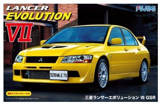 Fujimi 1/24 Mitsubishi Lancer Evolution VII GSR w/Window Frame Masking (ID-179) [03920]
