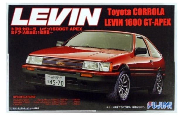 Fujimi 1/24 Toyota AE86 Levin 83 (ID-9) Plastic Model Kit