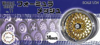 Fujimi 1/24 Volk Mesh 14inch (Wheel-11) Plastic Model Kit
