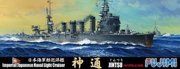 Fujimi 1/700 Japanese light cruiser Jintsu (TOKU - 104) Plastic Model Kit