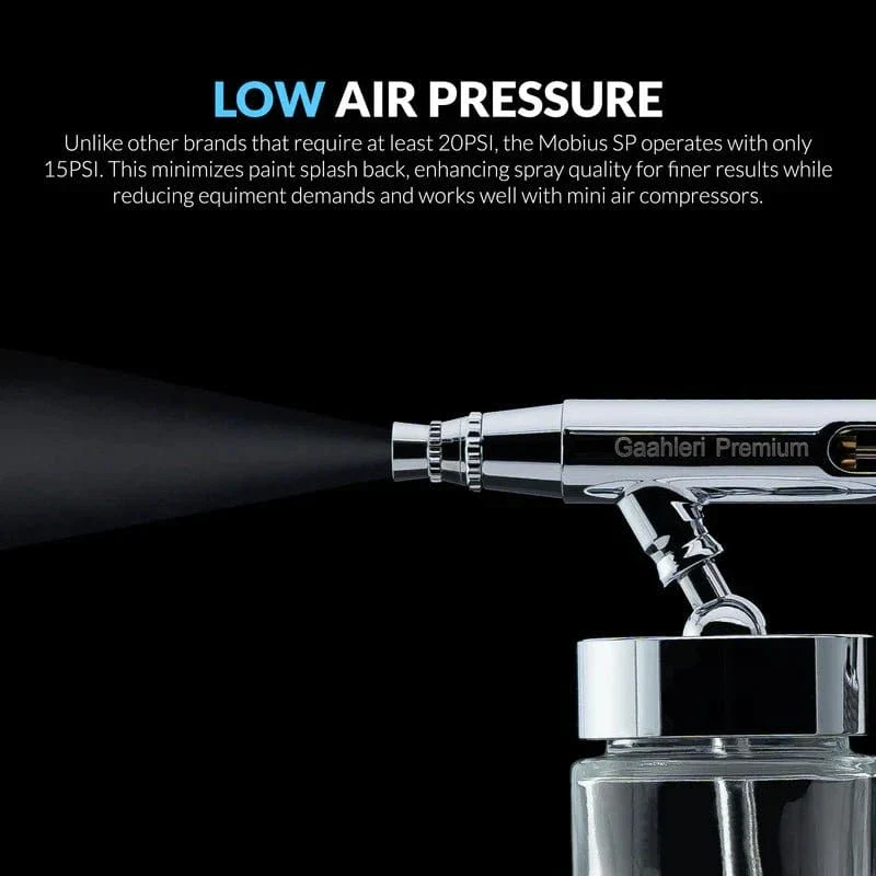 Gaahleri Premium Series Mobius SP Suction Feed Airbrush (0.3 & 0.5mm) - Image 9