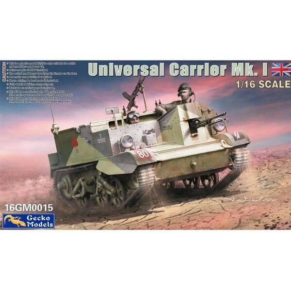 Gecko 1/16 Universal Carrier Mk.I Plastic Model Kit