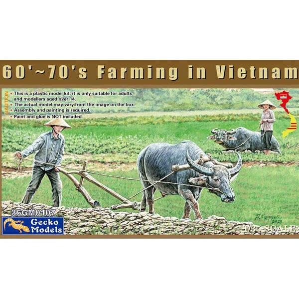 Gecko 1/35 1960-70s Farming in Vietnam Plastic Model Kit