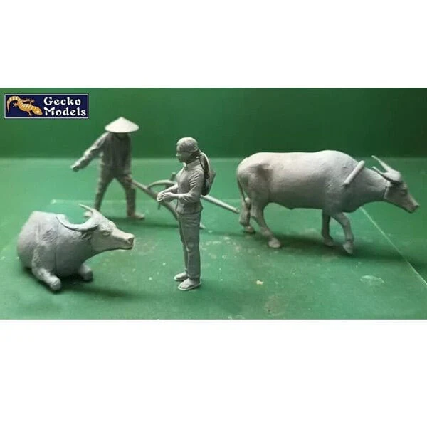 Gecko 1/35 1960-70s Farming in Vietnam Plastic Model Kit - Image 2