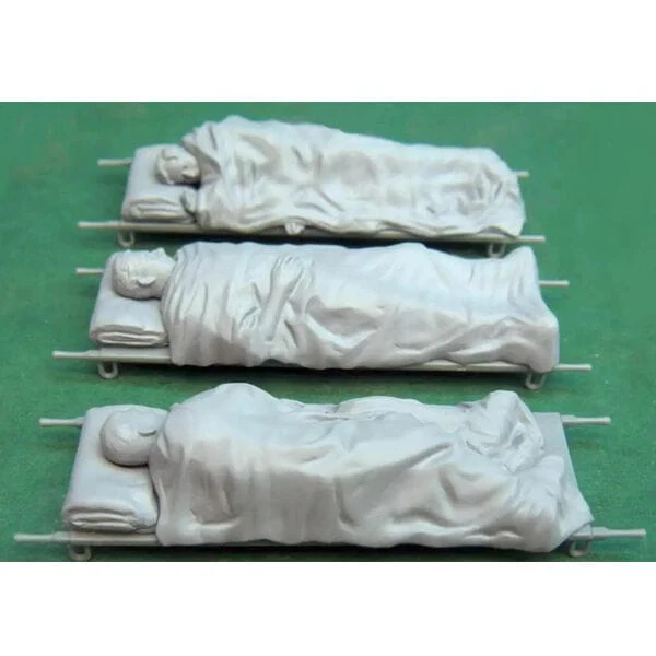 Gecko 1/35 Allied Casualties On Stretchers (WWII) Plastic Model Kit - Image 2