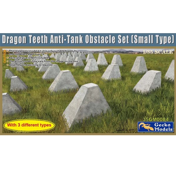 Gecko 1/35 Dragon Teeth Anti-Tank Obstacle Set Plastic Model Kit
