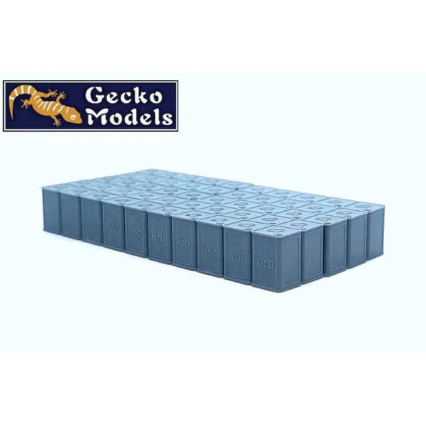Gecko 1/35 Early Type British 4 Gallon Flimsies Petrol Tins Set Plastic Model Kit - Image 2