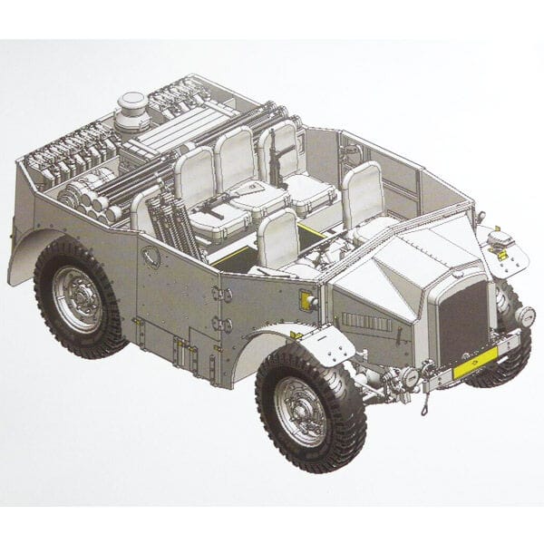 Gecko 1/35 German 4x4 7.5cm Pak 40 Anti-Tank Gun Tractor C8 (Beutewagen) Plastic Model Kit - Image 2
