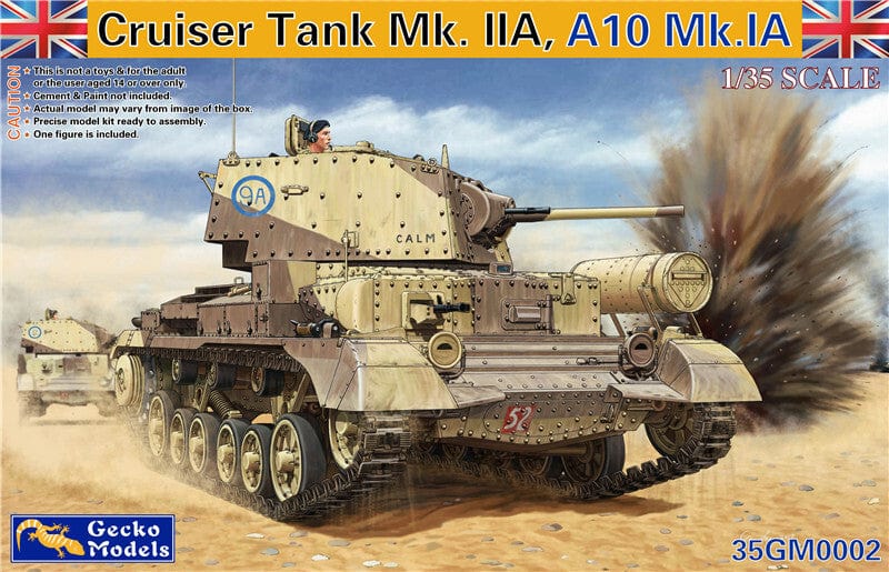 Gecko 35GM0002 1/35 Cruiser Tank Mk. IIA, A10 Mk. IA Plastic Model Kit**