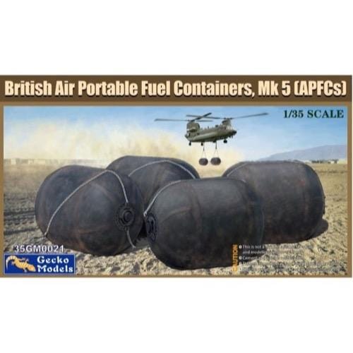 Gecko GM35021 1/35 British 500 Gallon Collapsible Drop Drum Bladder Set Plastic Model Kit**