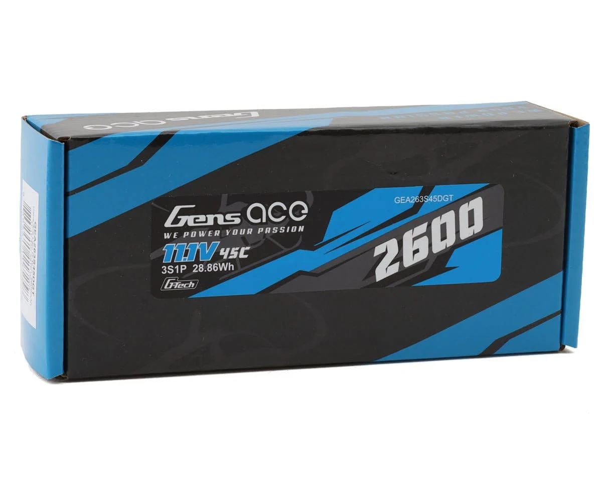 Gens Ace G-Tech 3S 2600mAh 45C 11.1V Soft Pack Lipo Battery (Deans) - Image 3