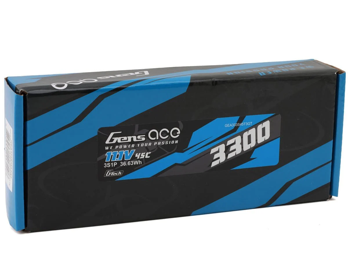Gens Ace G-Tech 3S 3300mAh 45C 11.1V Soft Pack Lipo Battery (1TO3) - Image 3