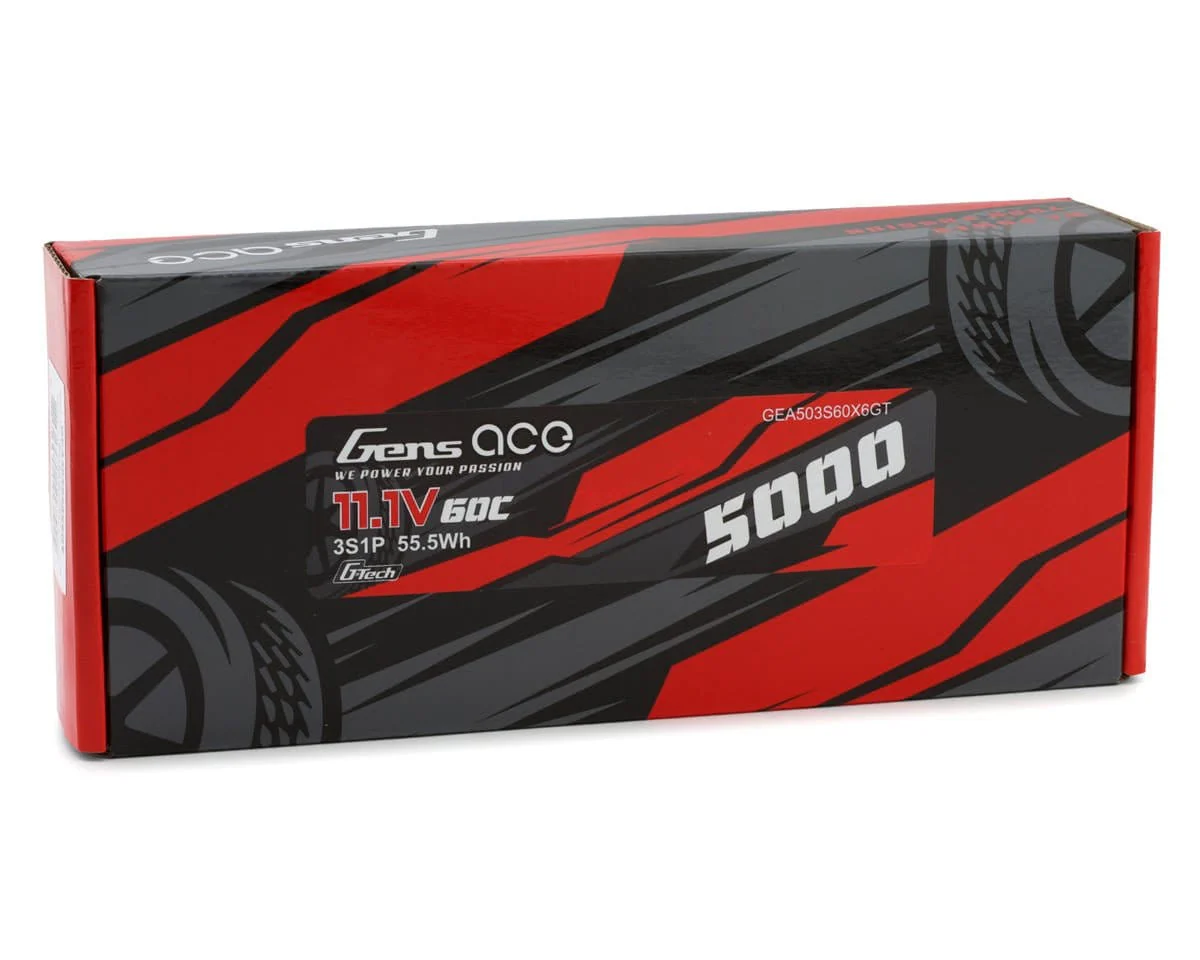 Gens Ace G-Tech 3S 5000mAh 60C 11.1V Soft Pack Lipo Battery (XT60) - Image 2