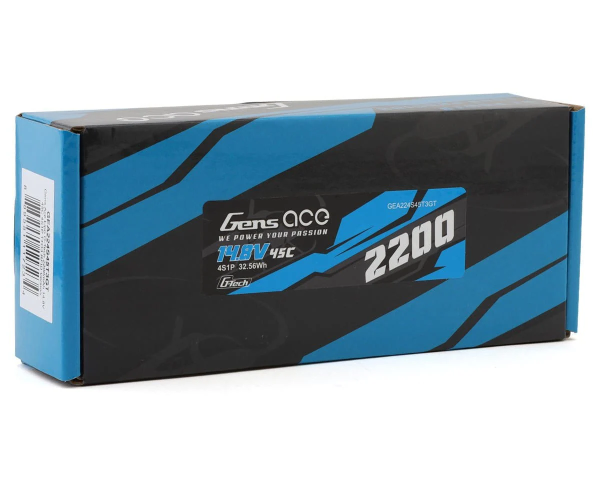 Gens Ace G-Tech 4S 2200mAh 45C 14.8V Soft Pack Lipo Battery (1TO3) - Image 3