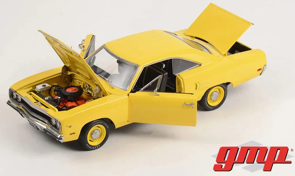 GMP 1/18 1970 Plymouth Road Runner - Lemon Twist Diecast Model - Image 2
