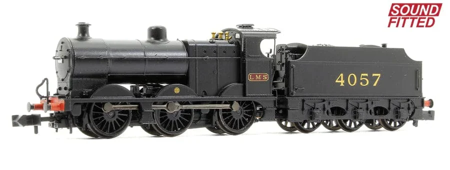 Graham Farish 372-063SF N LMR 3835-Class (4F) 4057 LMS Black MR Numerals- (Era-3) - DCC/Sound-Fitted