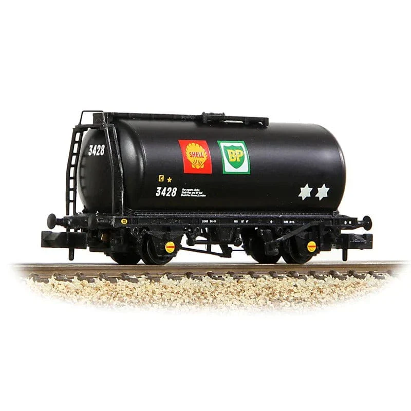 Graham Farish 373-778C N Scale BR 45T TTA Tank Wagon Shell/BP Black