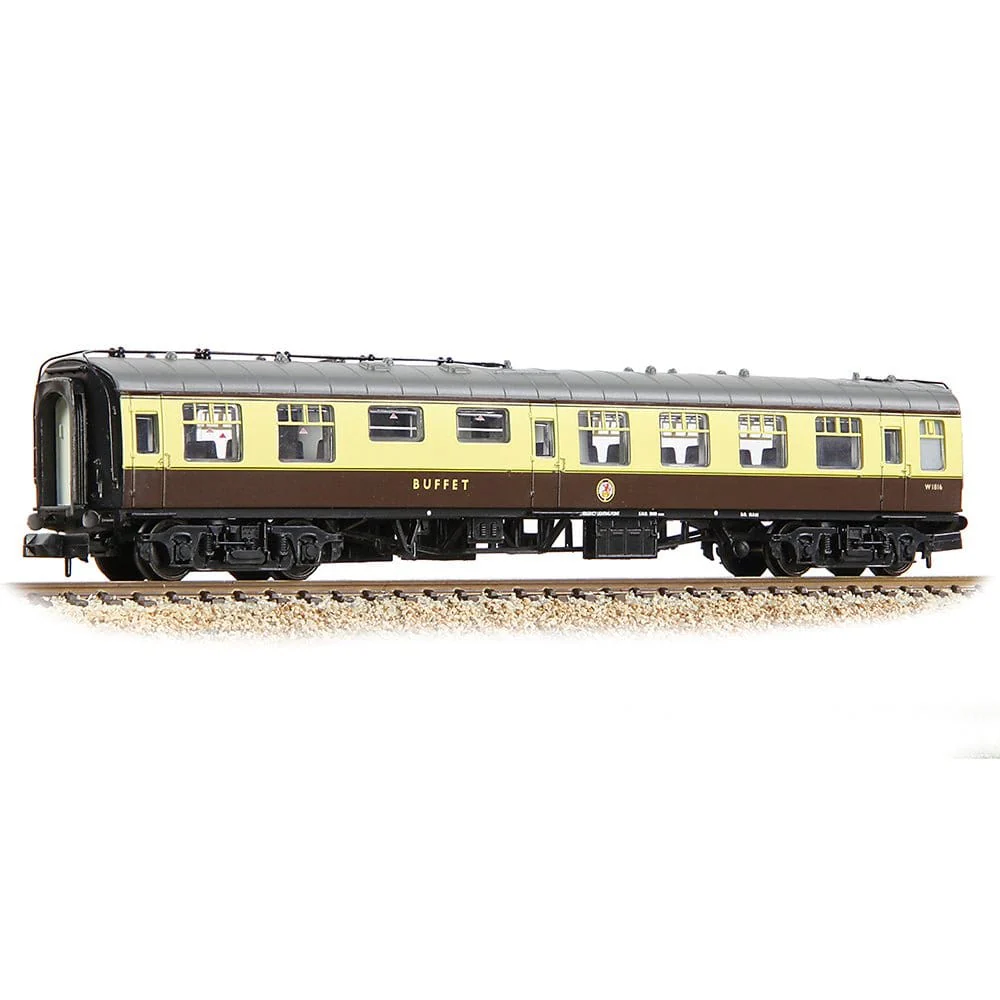 Graham Farish 374-109B N Scale BR Mk1 RMB Restaurant Miniature Buffet BR (WR) Chocolate & Cream**