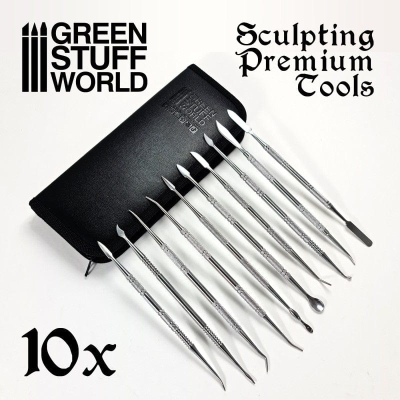 Green Stuff World 10x Professional Sculpting Tools with case - Image 2