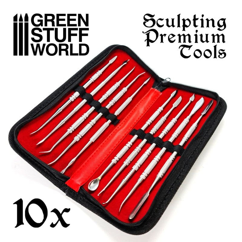 Green Stuff World 10x Professional Sculpting Tools with case - Image 3