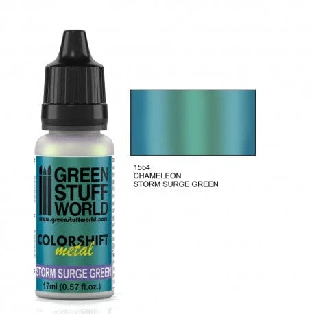 Green Stuff World 1554 Chameleon Storm Surge Green Acrylic 17ml