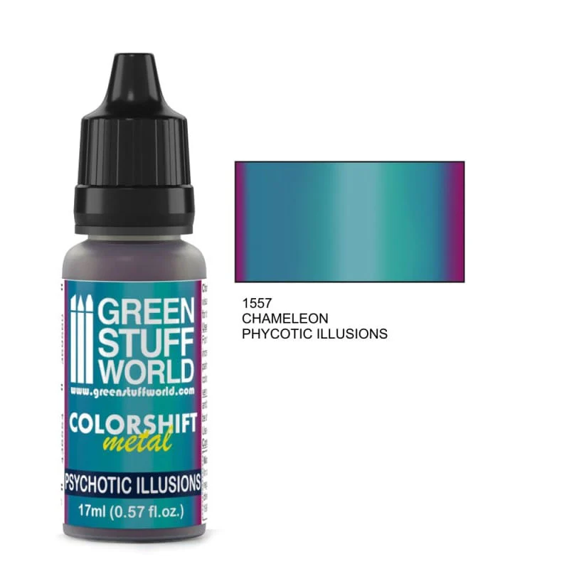 Green Stuff World 1557 Chameleon PSychotic Illusions Acrylic 17ml