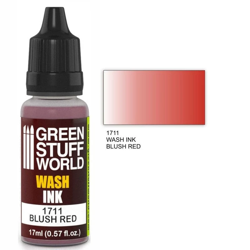 Green Stuff World 1711 Wash Ink Blush Red 17ml