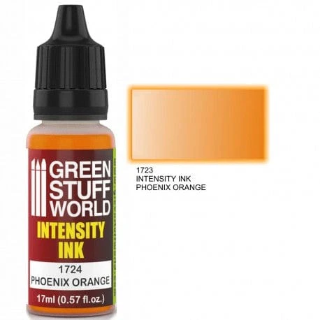 Green Stuff World 1724 Intensity Ink Phoenix Orange Acrylic 17ml
