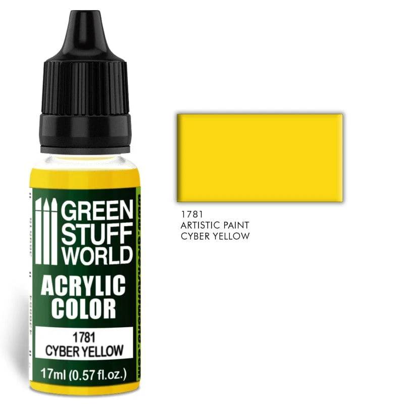 Green Stuff World 1781 Cyber Yellow Acrylic 17ml