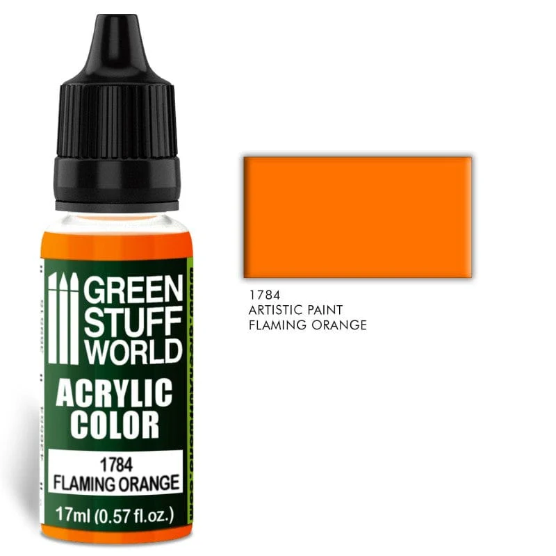 Green Stuff World 1784 Flaming Orange Acrylic 17ml